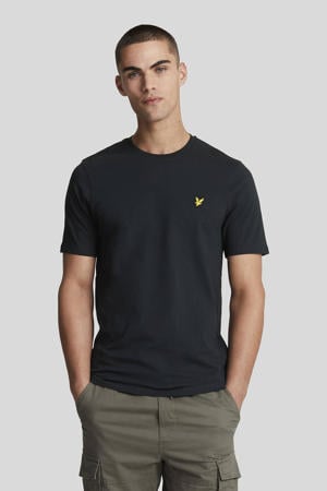 regular fit T-shirt met logo dark navy