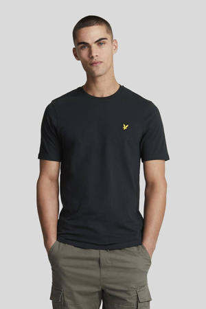 regular fit T-shirt met logo dark navy