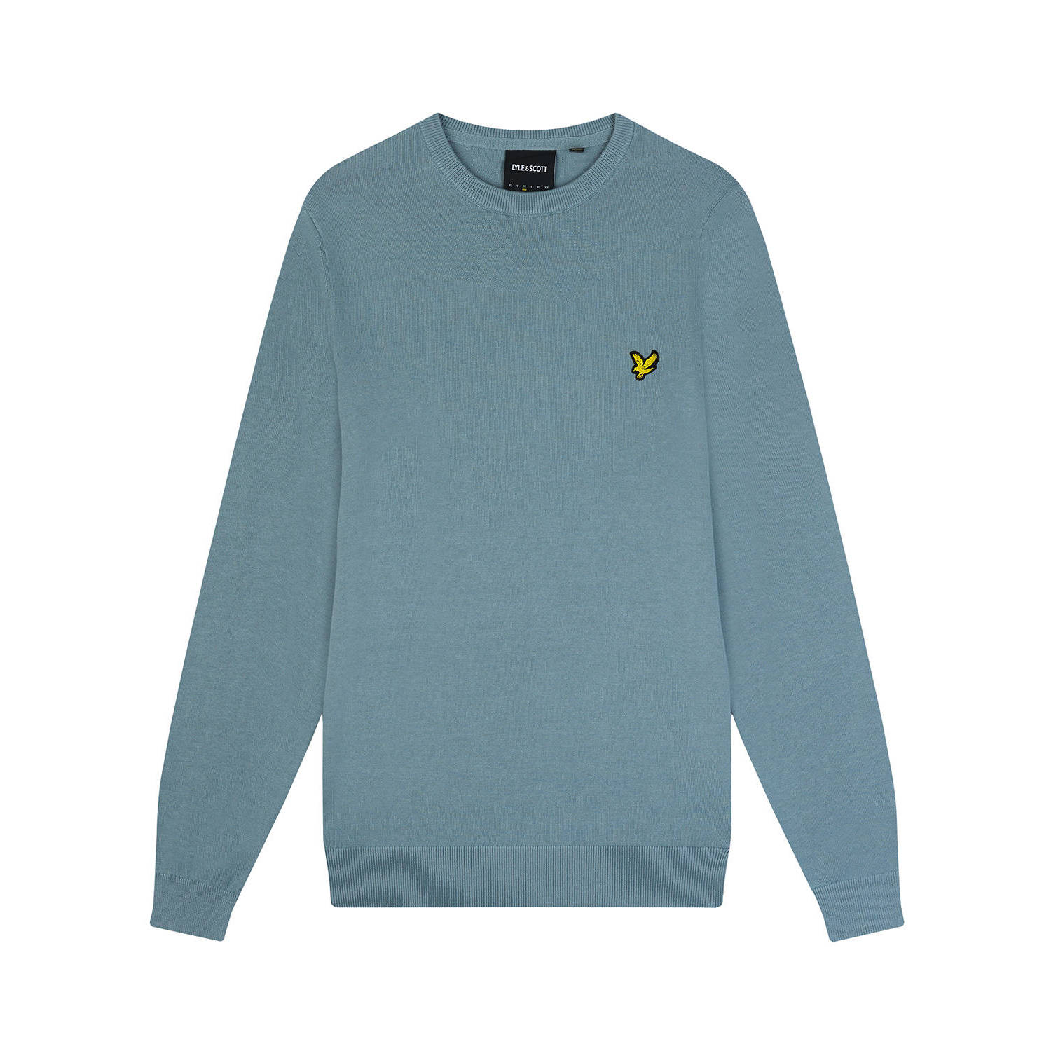 LYLE & SCOTT Heren Polo's & T-shirts Cotton Crew Neck Jumper Blauw