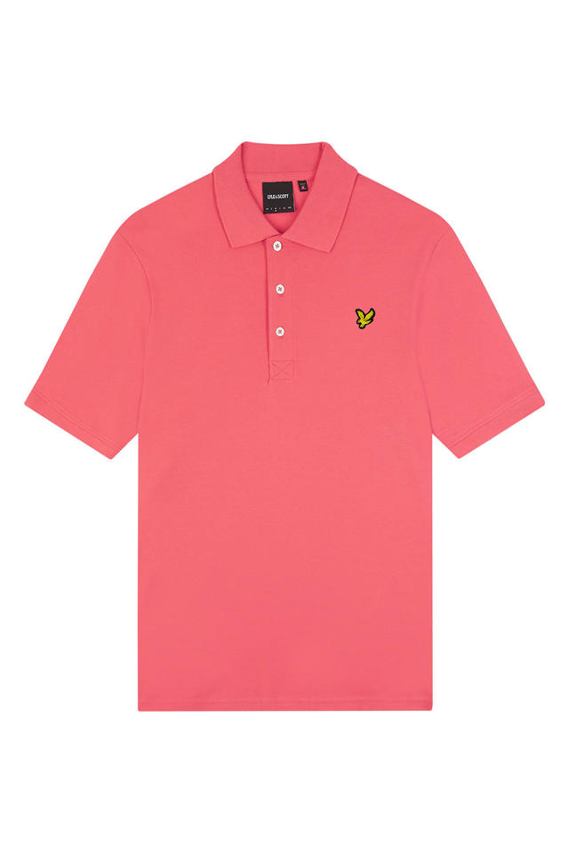 Lyle Scott regular fit polo met logo electric pink wehkamp