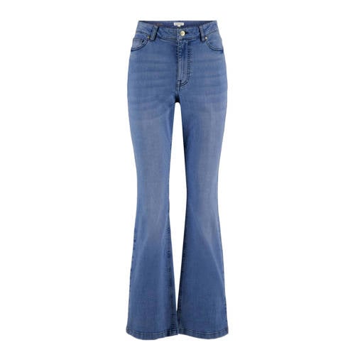 Zusss flared jeans medium blue denim