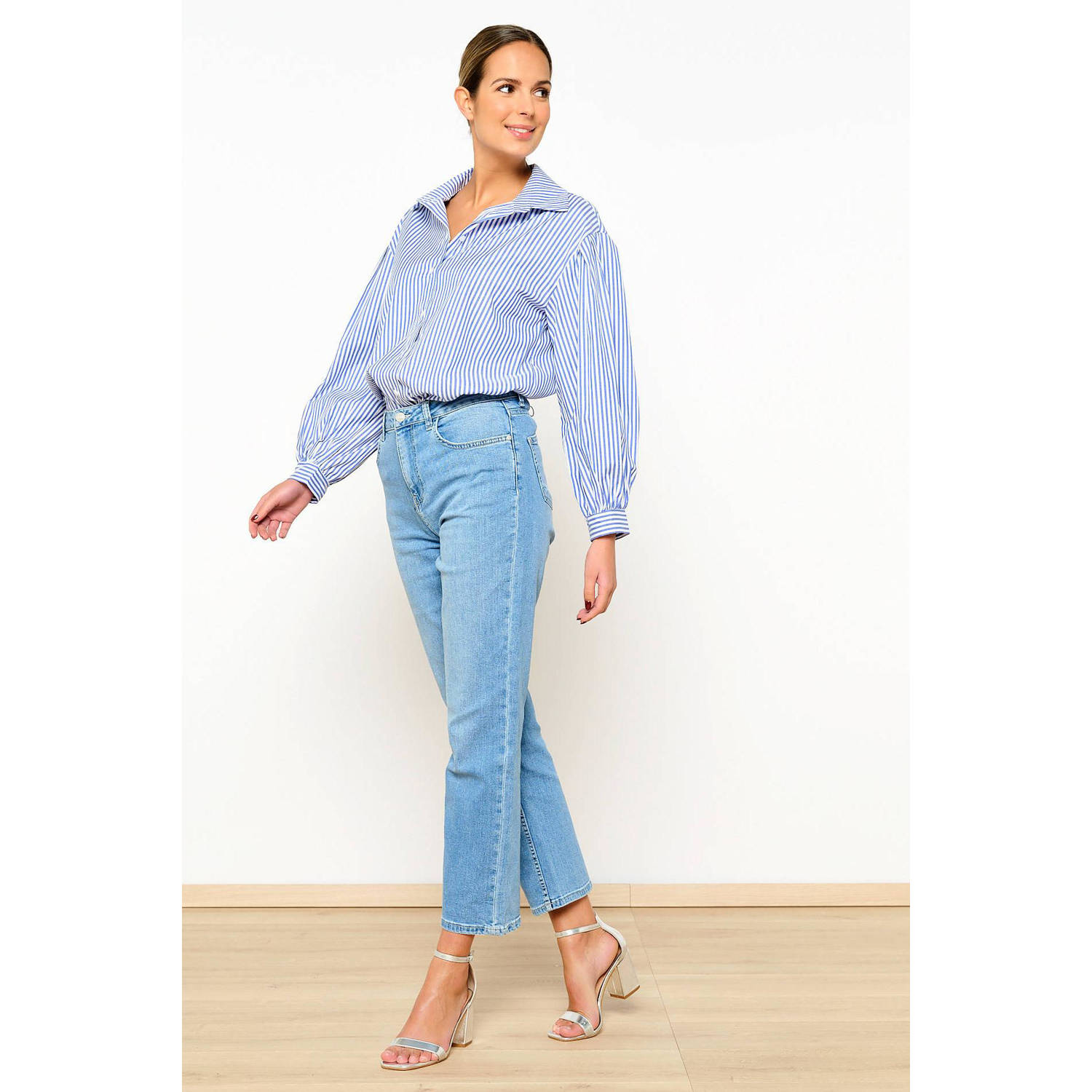 LOLALIZA straight jeans light blue denim