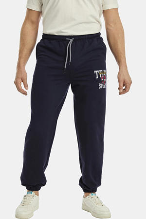 regular fit joggingbroek THIBOR Plus Size met printopdruk donkerblauw