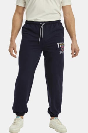 regular fit joggingbroek THIBOR Plus Size met printopdruk donkerblauw