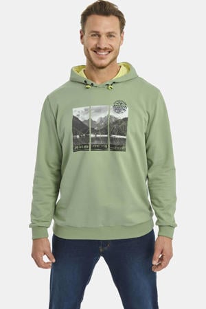 +FIT Collectie hoodie JIRI Plus Size lichtgroen