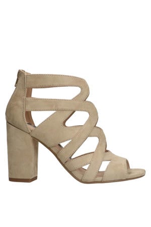 suède sandalettes beige