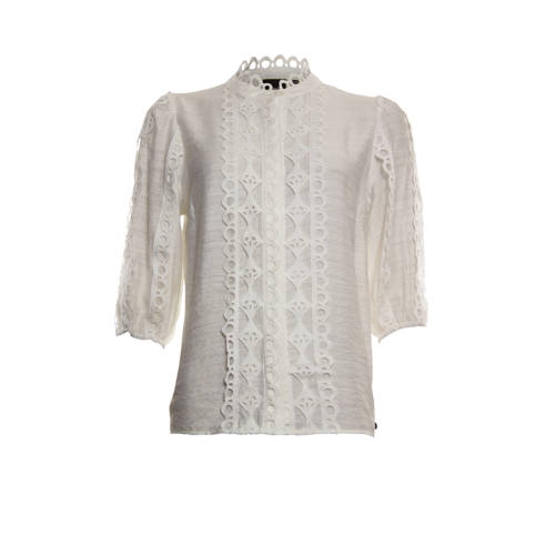 Poools top Blouse lace tape ivoor