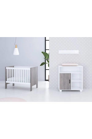 Babykamer Fresno White Grey (2-delig) 