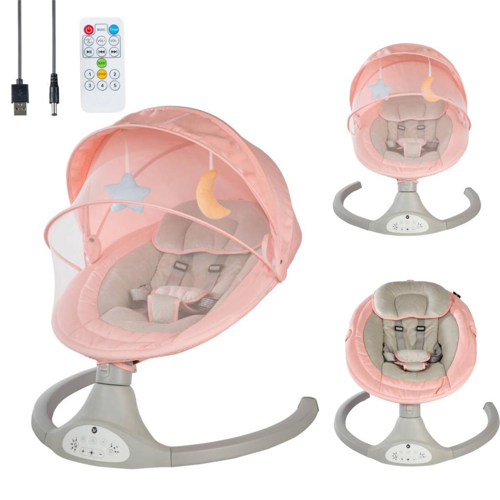 Bebies First Bebies First Baby Swing Roze