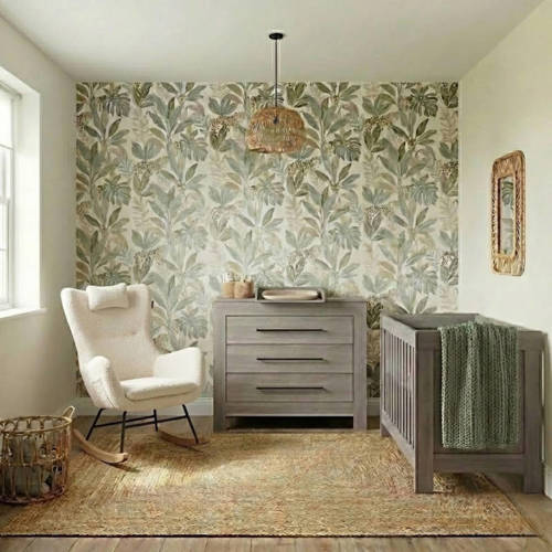 Bebies First Bebies First Babykamer Nevada - Babybed & Commode - Verstelbare bodem afbeelding