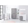 Cabino Babykamer Fresno White Grey (3-delig)