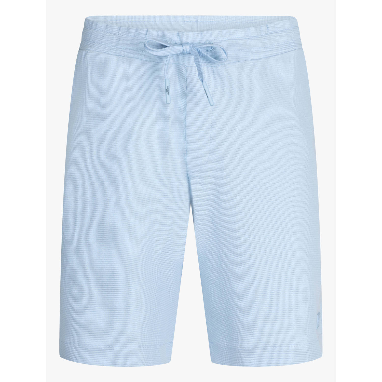 Cavallaro Napoli regular fit short Coianio met ingebreid patroon light blue