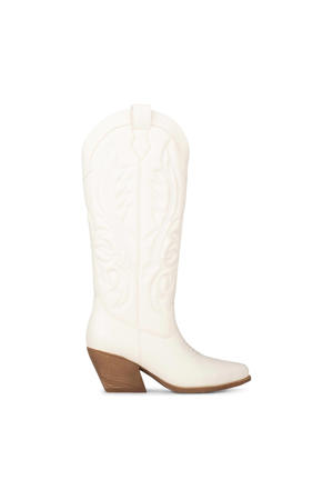 Jill cowboylaarzen ecru