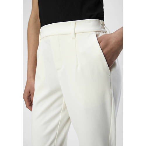 OBJECT straight fit pantalon OBJLISA wit afbeelding