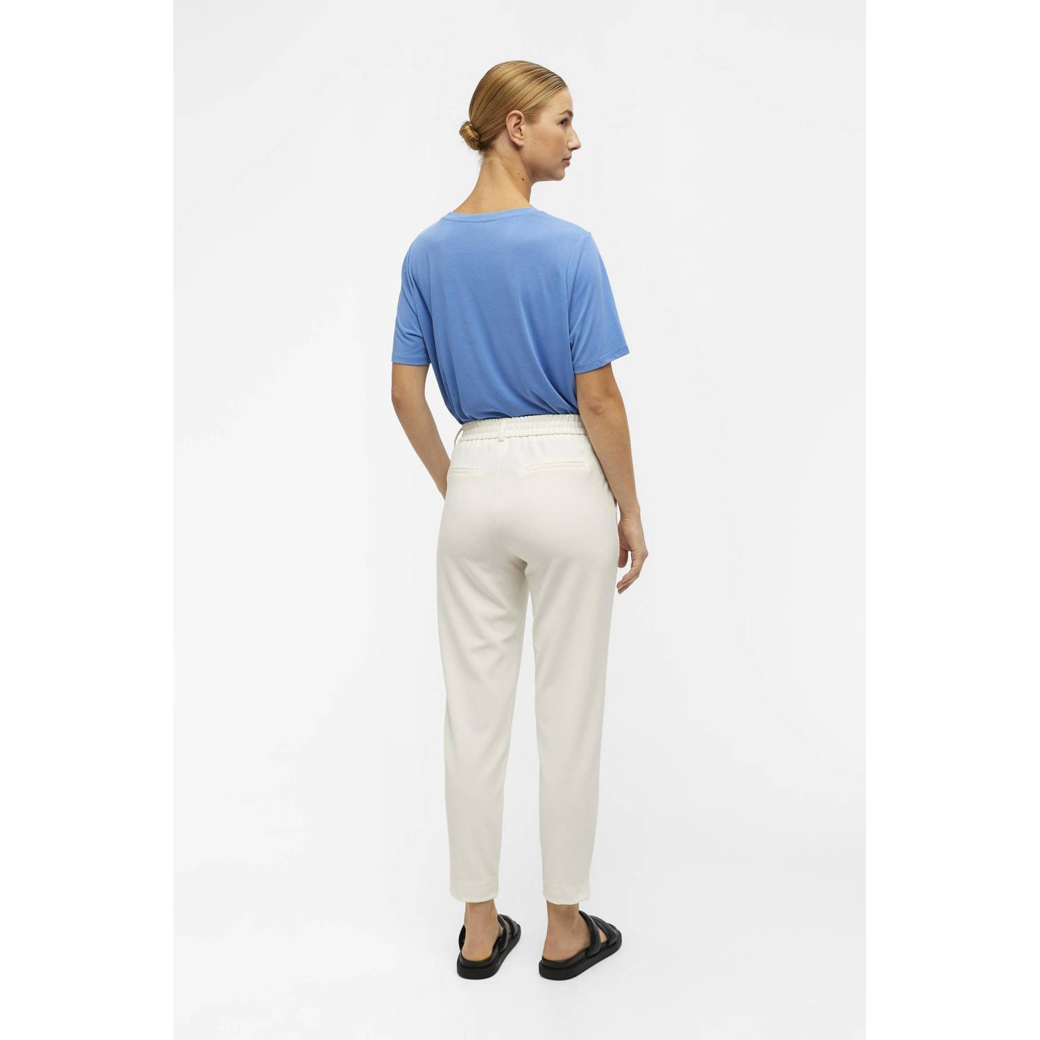 OBJECT straight fit pantalon OBJLISA wit