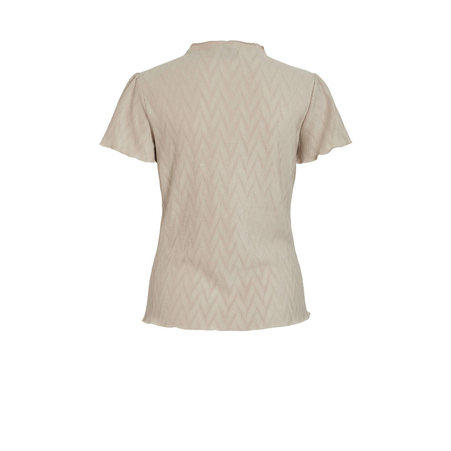 VILA T-shirt VIPLISEA beige