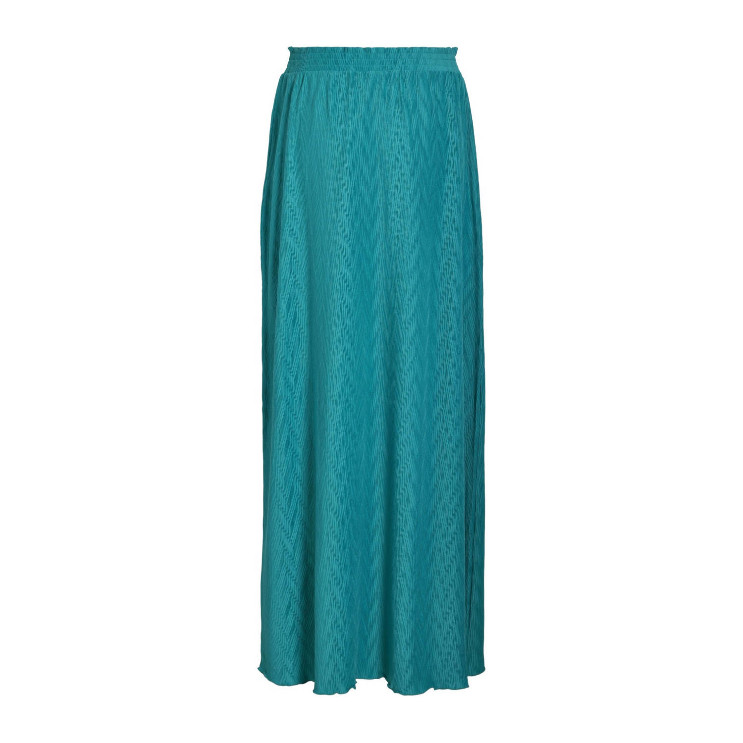 VILA midi rok VIPLISEA turquoise