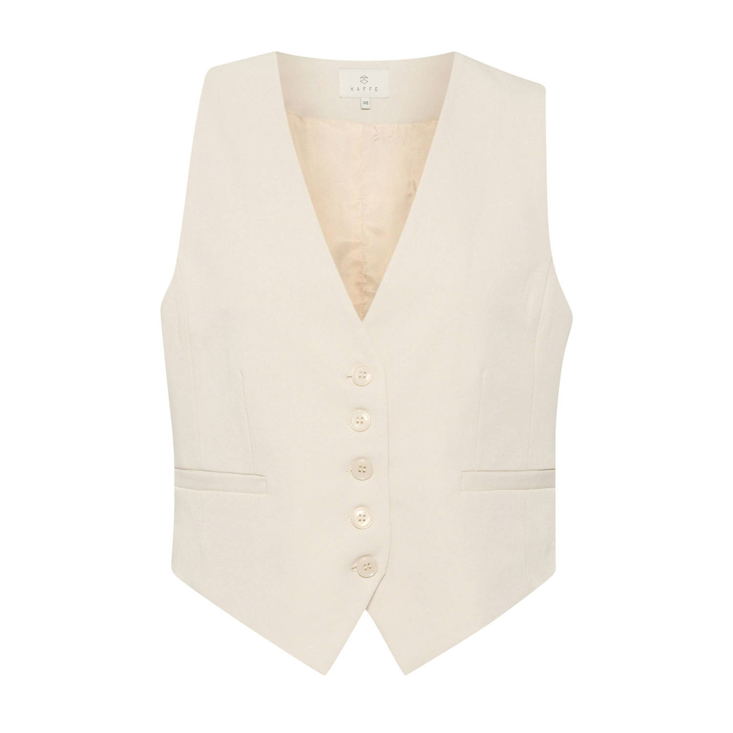 Kaffe gilet Kasakura beige