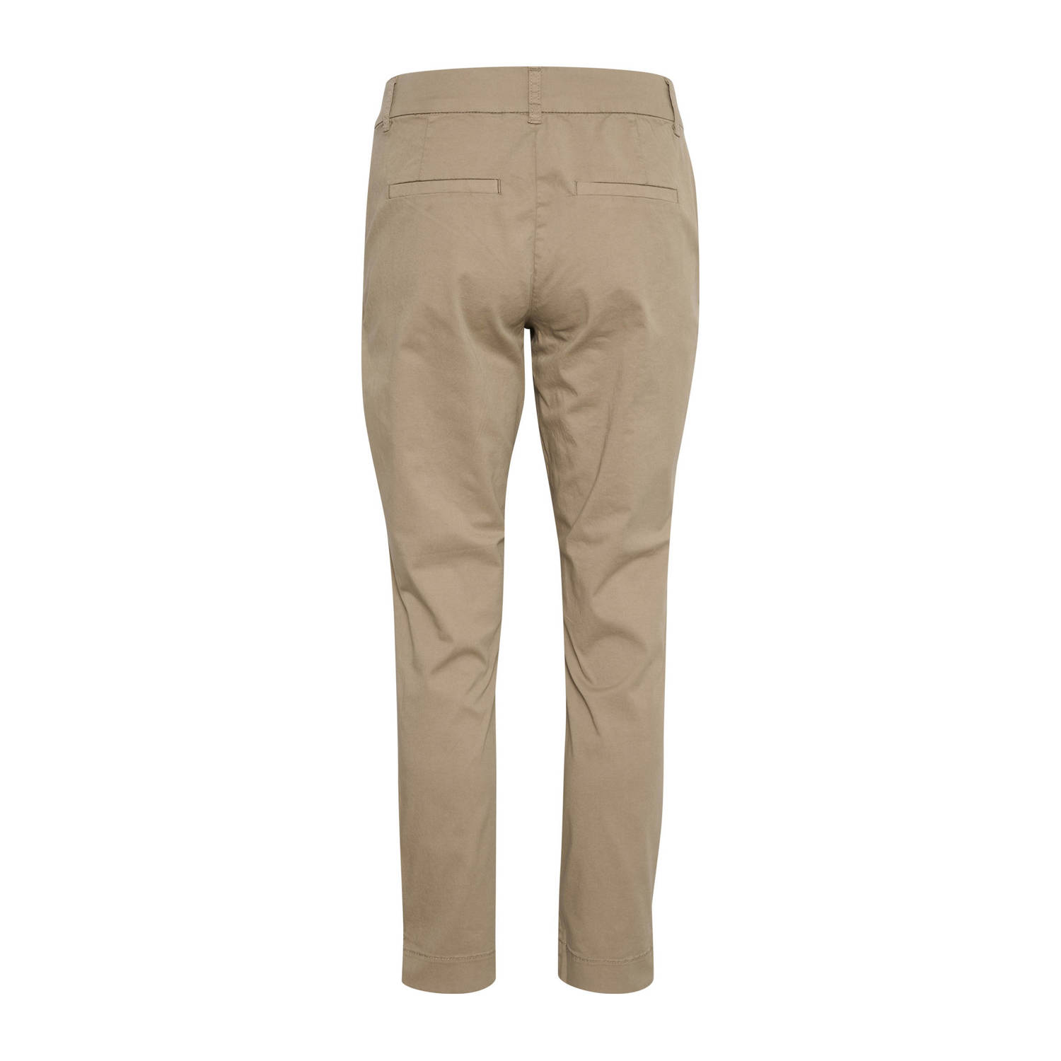 Kaffe cropped regular fit pantalon KAmette camel