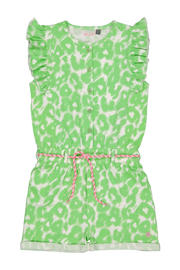 thumbnail: Quapi playsuit YASMIN met dierenprint lichtgroen/wit