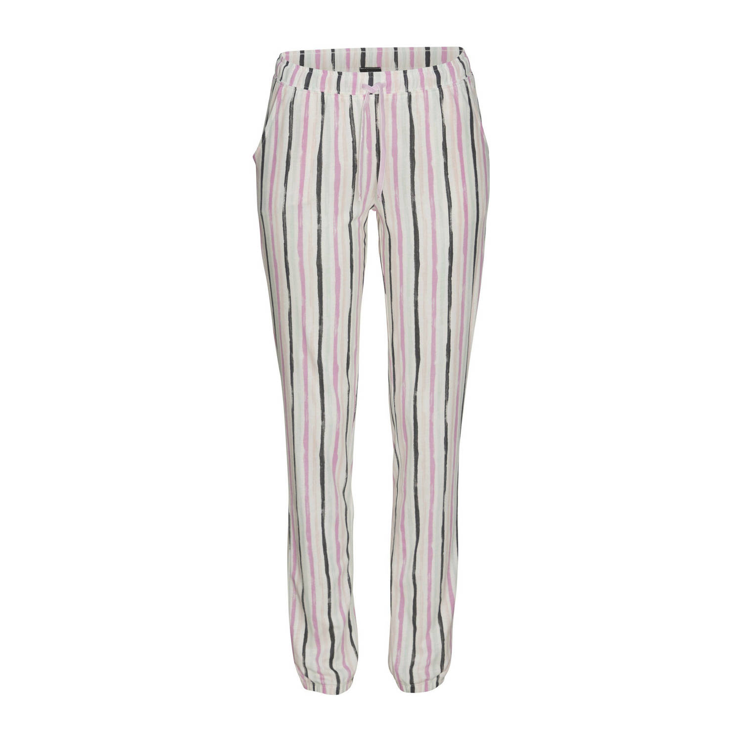 Vivance Dreams pyjamabroek wit roze zwart