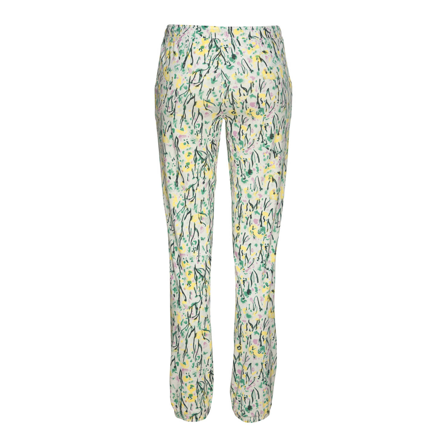 Vivance Dreams pyjamabroek ecru groen geel