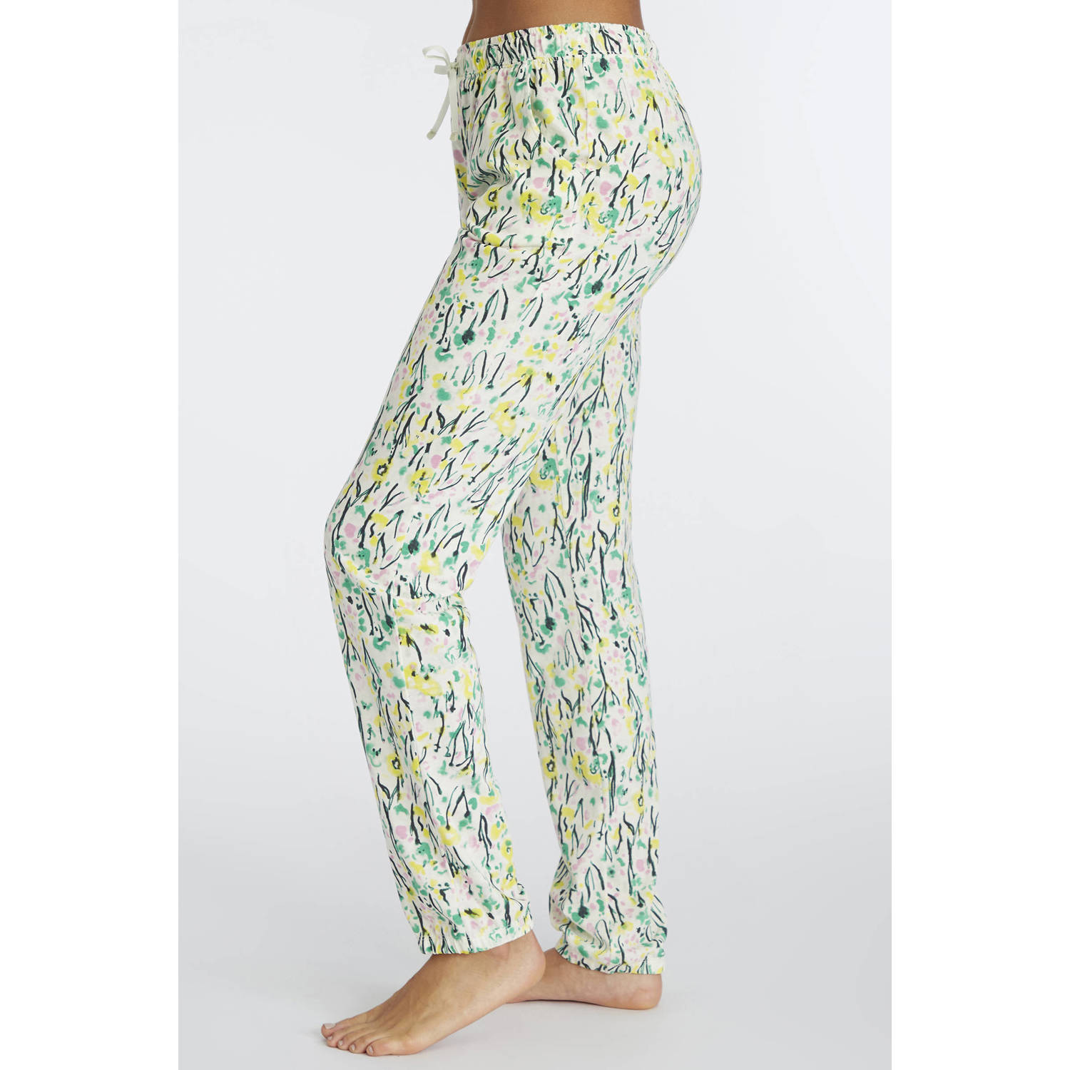 Vivance Dreams pyjamabroek ecru groen geel