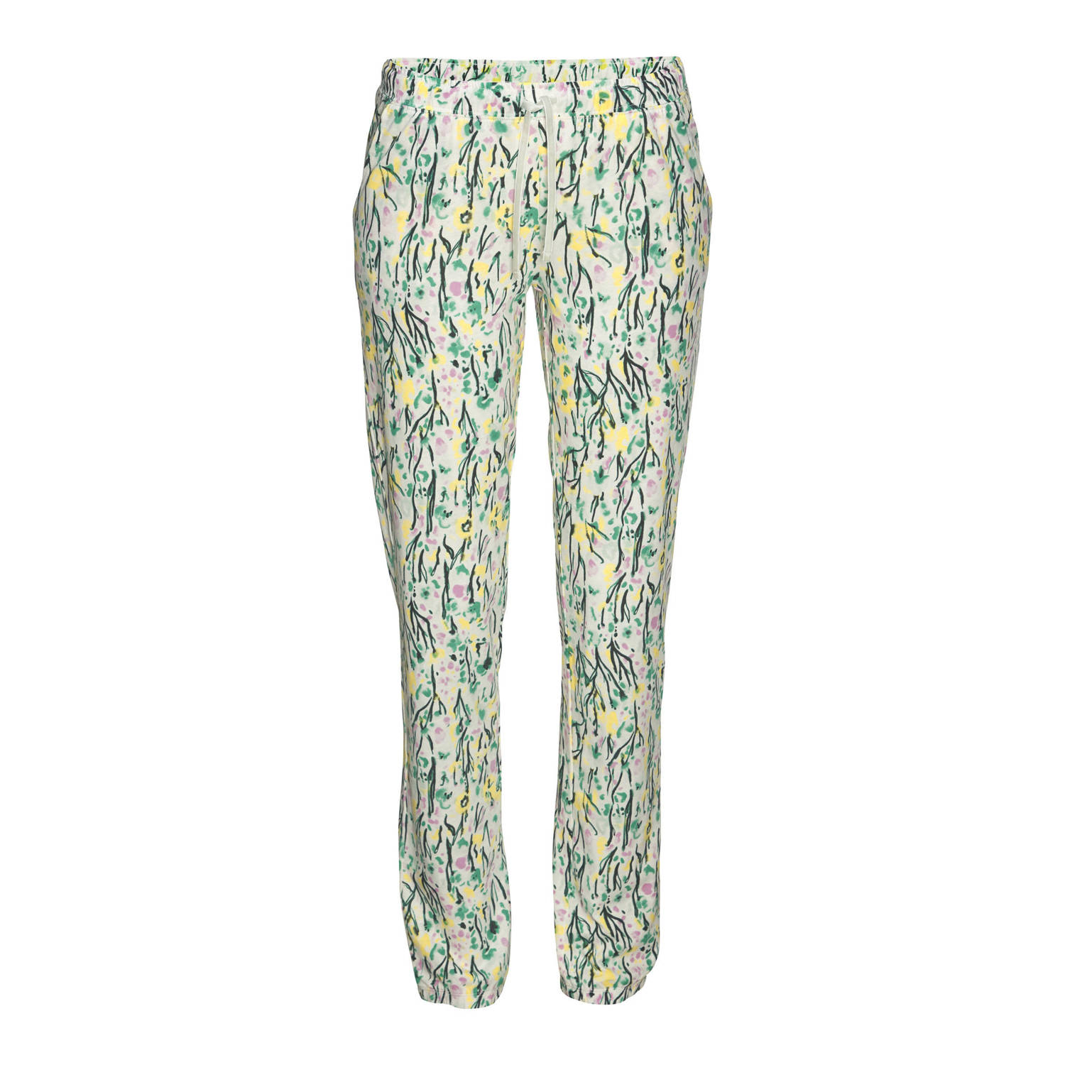 Vivance Dreams pyjamabroek ecru groen geel