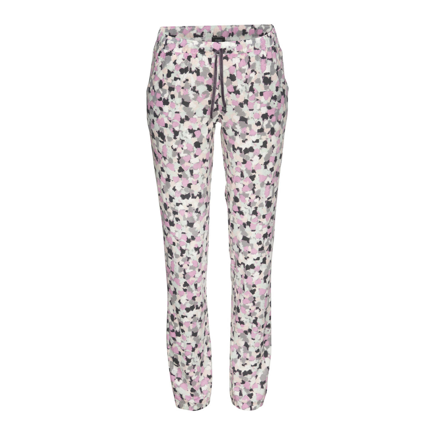 Vivance Dreams pyjamabroek grijs wit roze