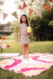 thumbnail: Quapi jurk BABET2 met all over print groen/roze