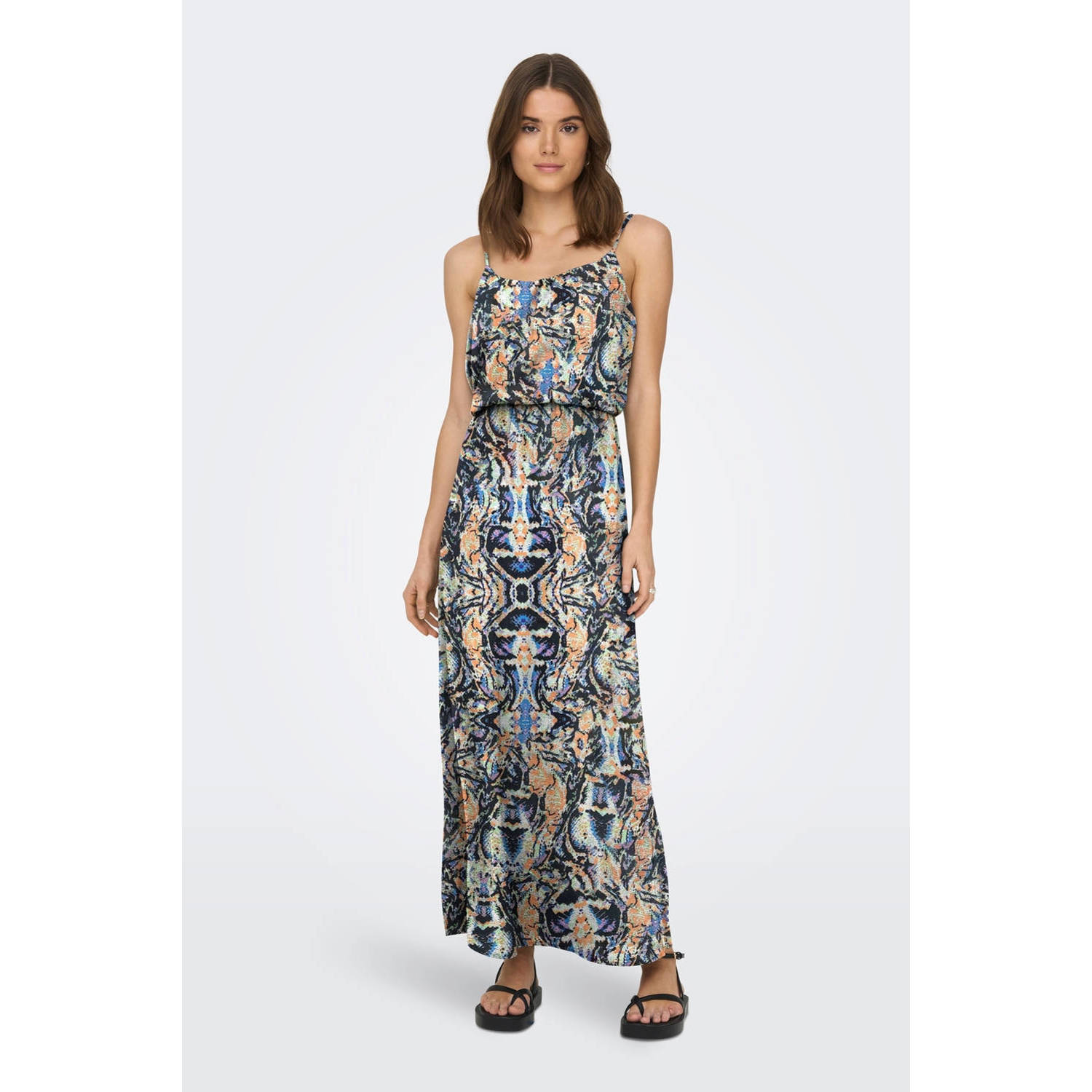 ONLY maxi jurk ONLNOVA met all over print multi