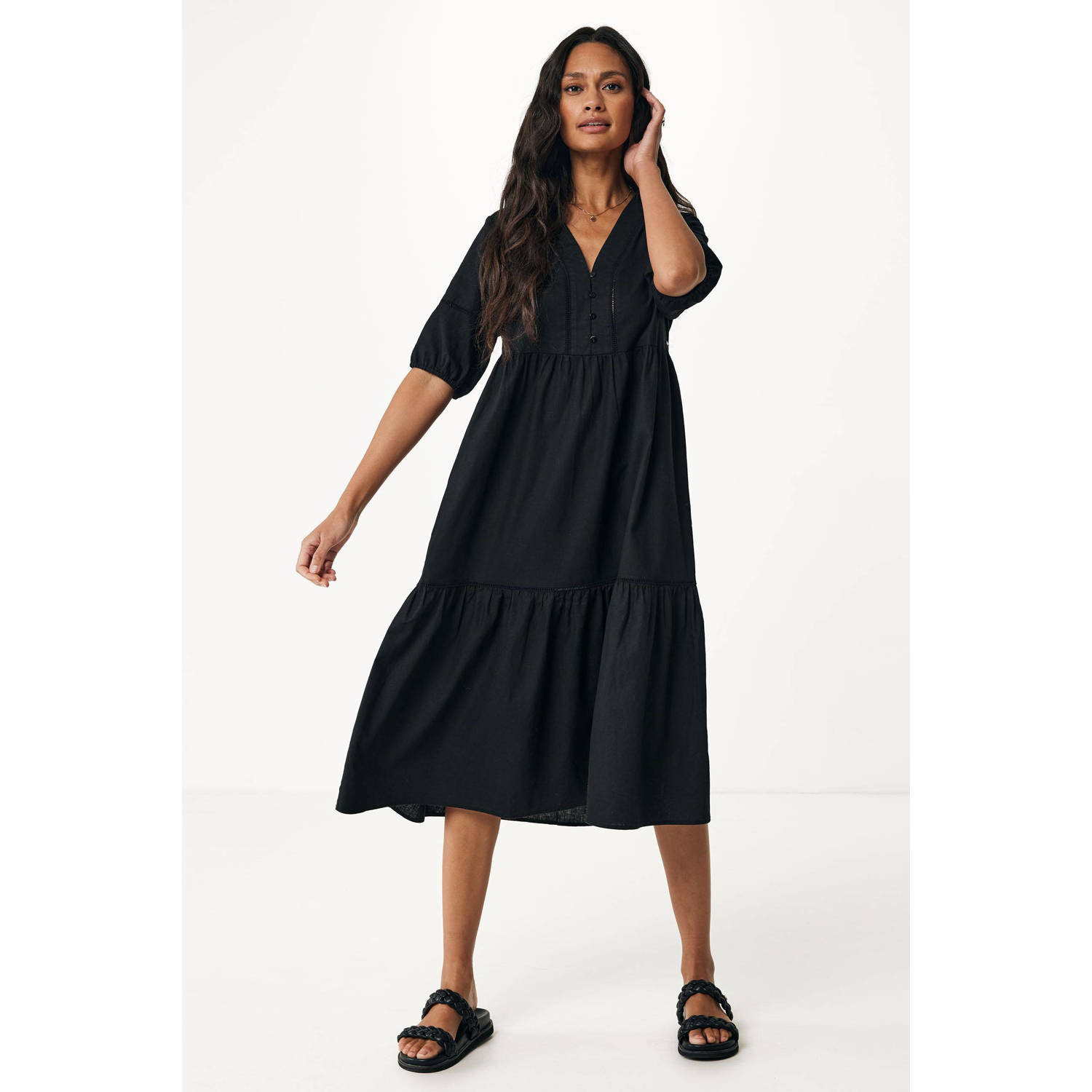 Mexx maxi jurk zwart