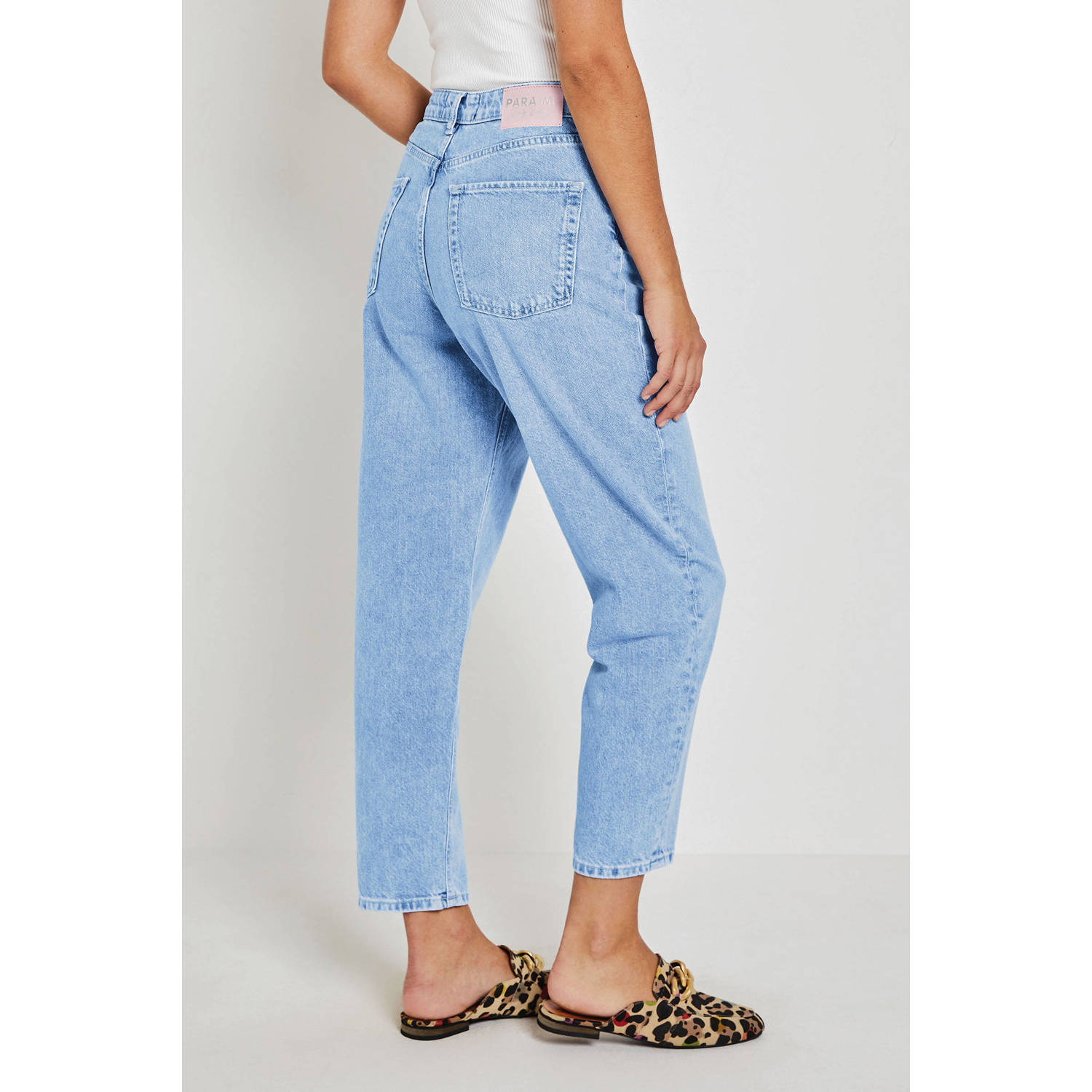 Para Mi high waist straight jeans Carice carotte light blue denim