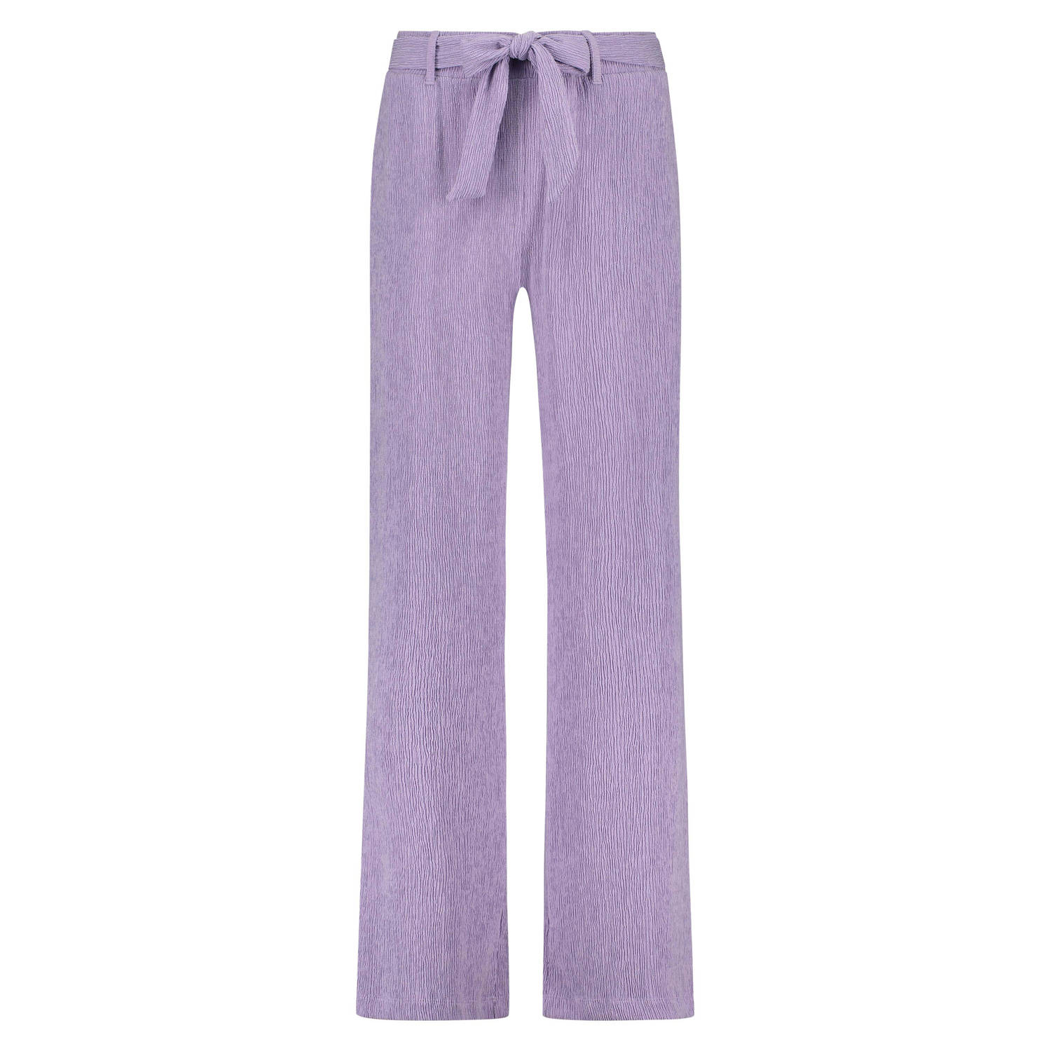 Tramontana high waist wide leg broek lila