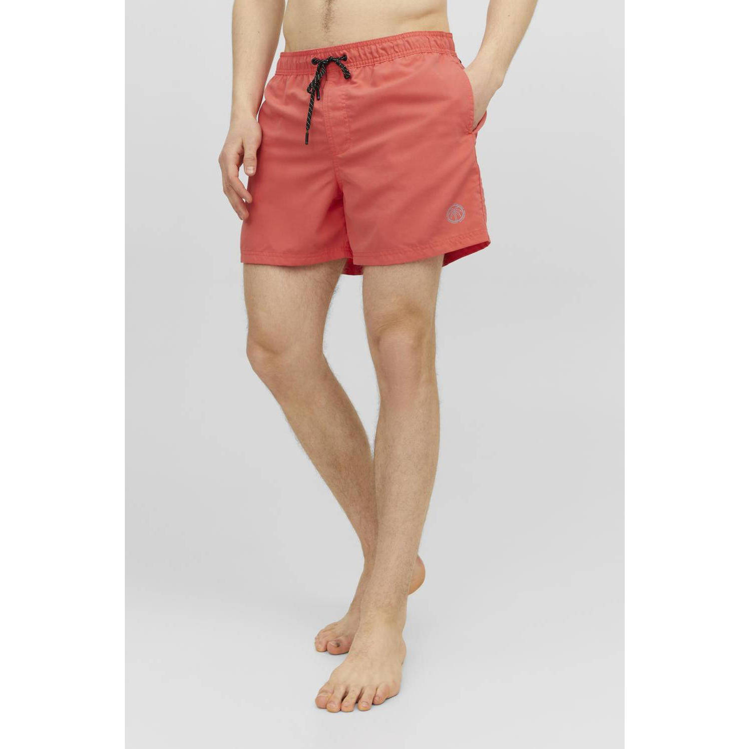 JACK & JONES PANTS STUDIO zwemshort JPSTFIJI koraalrood