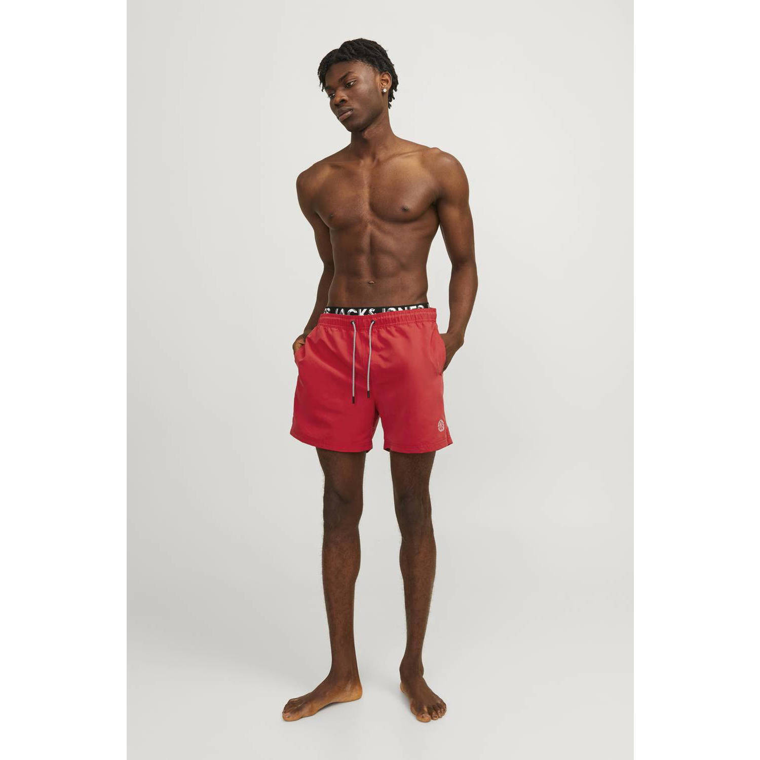 JACK & JONES PANTS STUDIO zwemshort JPSTFIJI rood