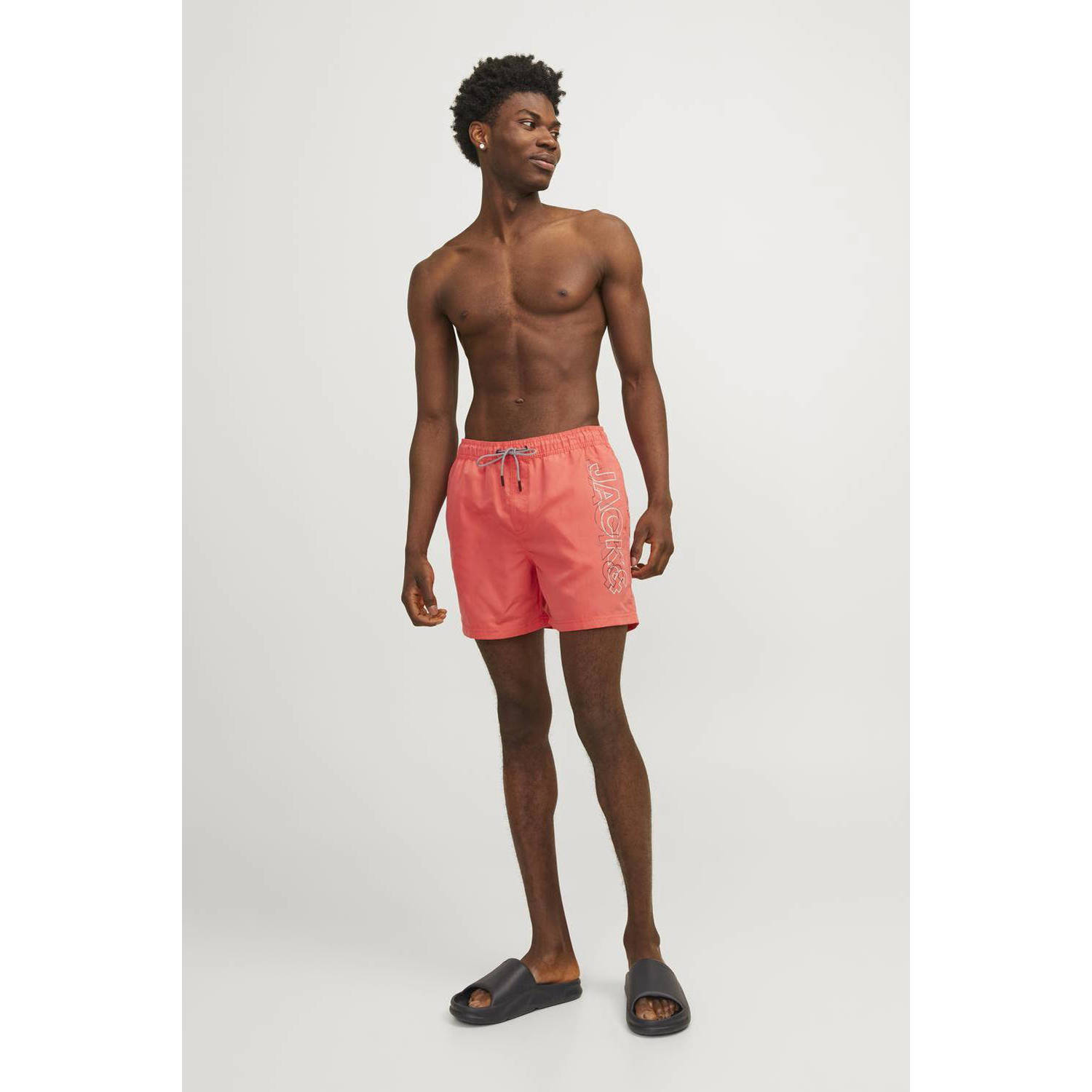 JACK & JONES PANTS STUDIO zwemshort JPSTFIJI koraalrood