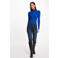 Morgan top met ingebreid patroon blauw