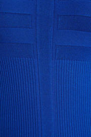 thumbnail: Morgan top met ingebreid patroon blauw