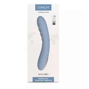 Interactieve Stotende vibrator - Blauw