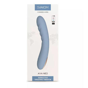 Interactieve Stotende vibrator - Blauw