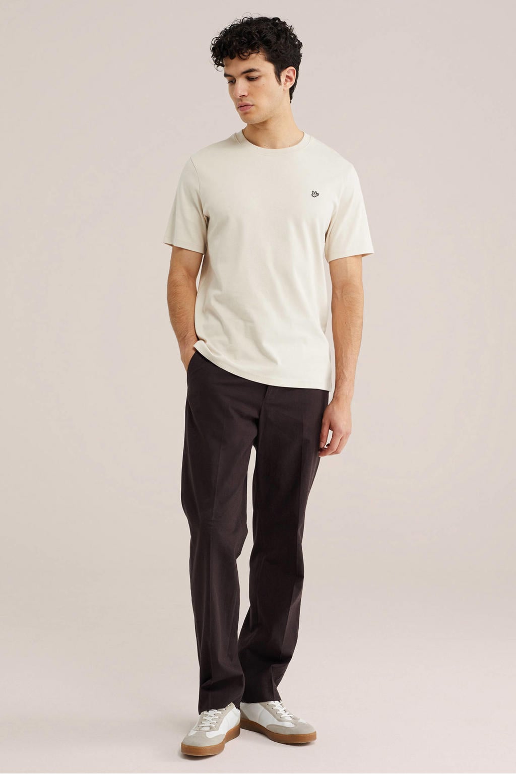 WE Fashion T-shirt met logo moonbeam