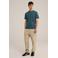 WE Fashion slim fit T-shirt met logo deep space