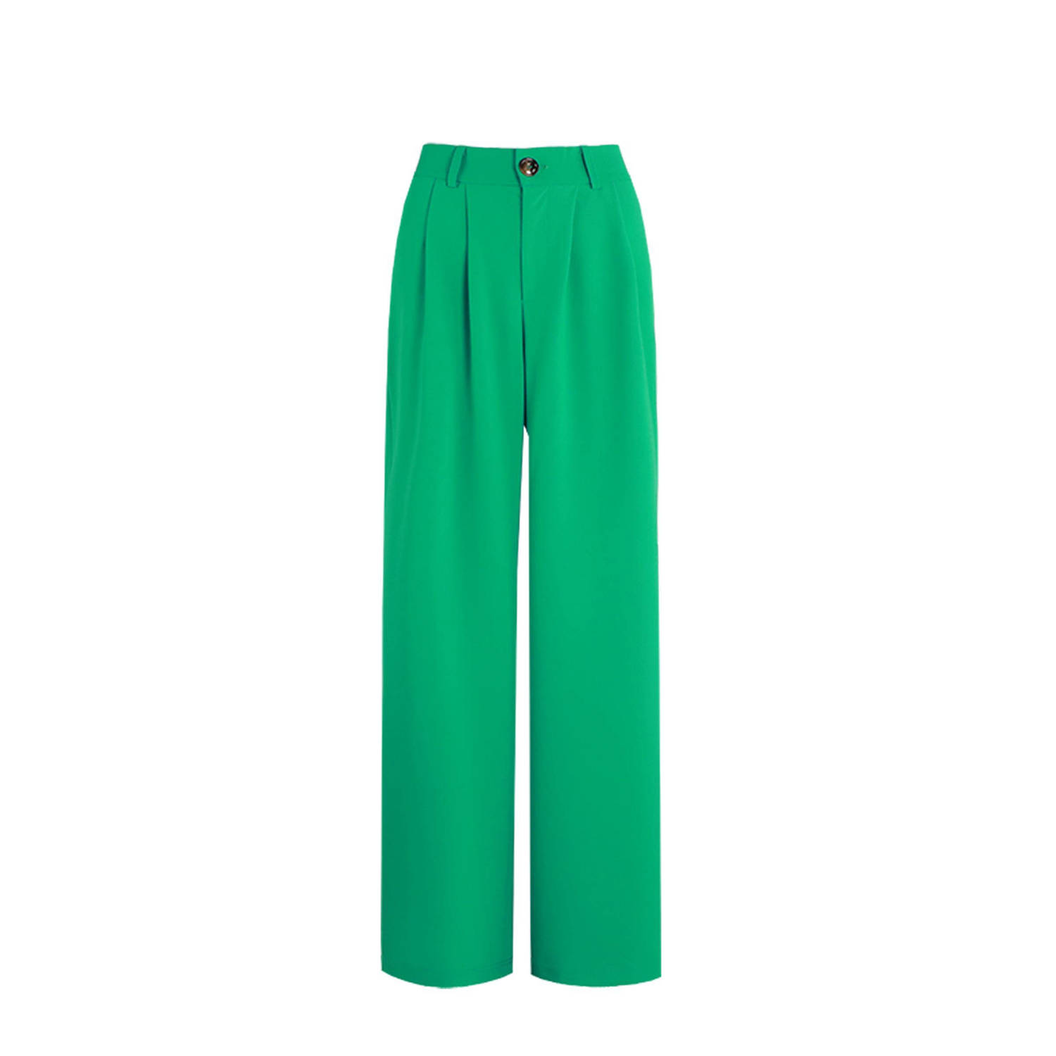 FLURESK high waist regular fit pantalon Samara groen