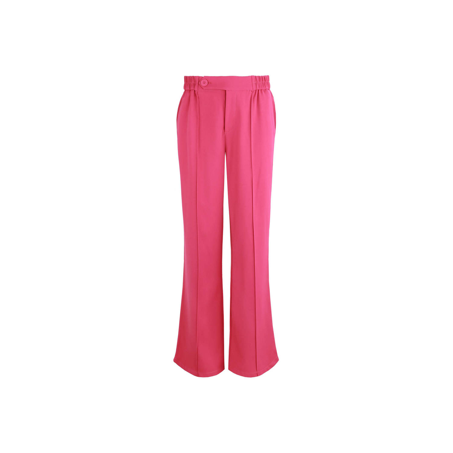 FLURESK x Wehkamp&Co x Wehkamp&Co flared pantalon Nona fuchsia