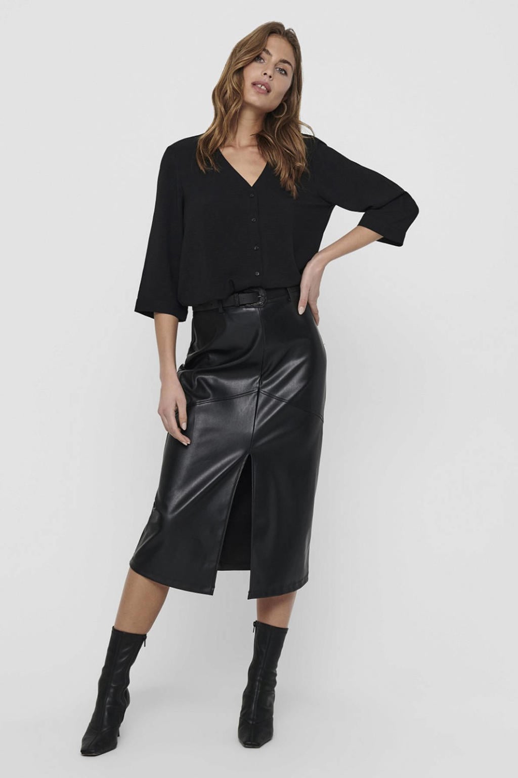 JDY blouse JDYLION zwart