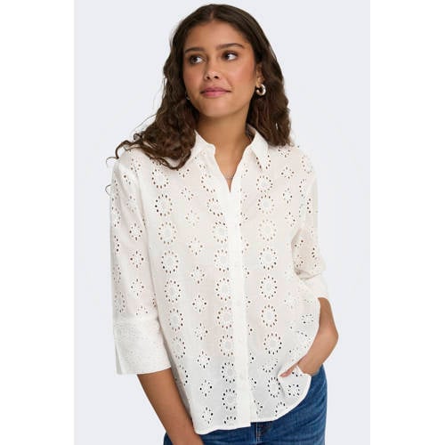 JDY blouse JDYTALLIE ecru afbeelding
