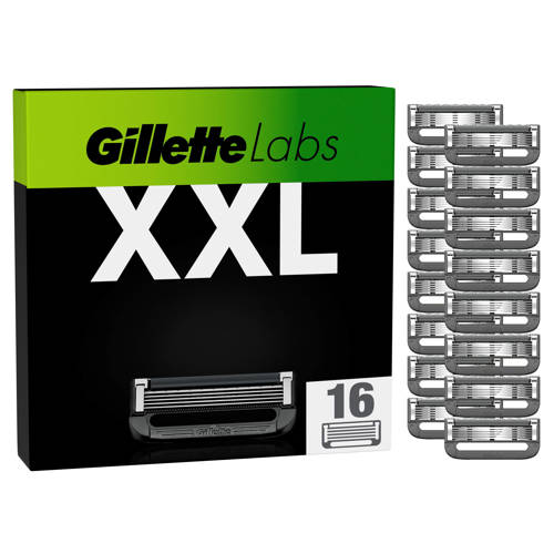 GilletteLabs with exfoliating bar en heated razor navulmesjes - 16 stuks