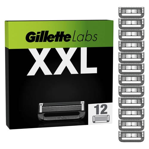 GilletteLabs with exfoliating bar en heated razor navulmesjes - 12 stuks