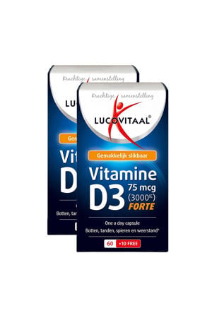 vitamine D3 75mcg (3000IE) Forte - 70 capsules